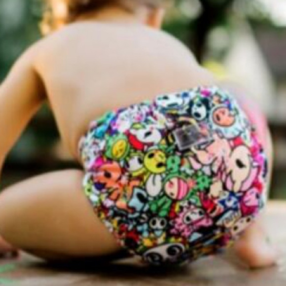 Lot of 2 Tokidoki Rumparooz Reusable Cloth Diapers